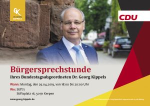 Bürgersprechstunde mit Dr. Georg Kippels MdB @ Stifts