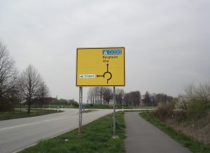 Beschilderung im Umfeld des neuen A4-Anschlusses Geilrath